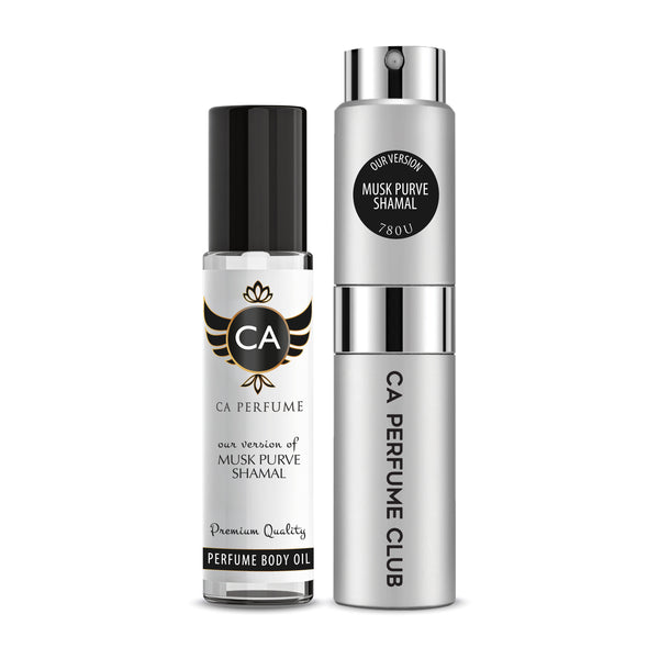 Musk Purve Shamal LongWear set, oil plus spray inspired by Armani Prive Musc Shamal