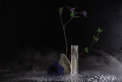 Billie Eilish perfume editorial with dark floral and vanilla mood