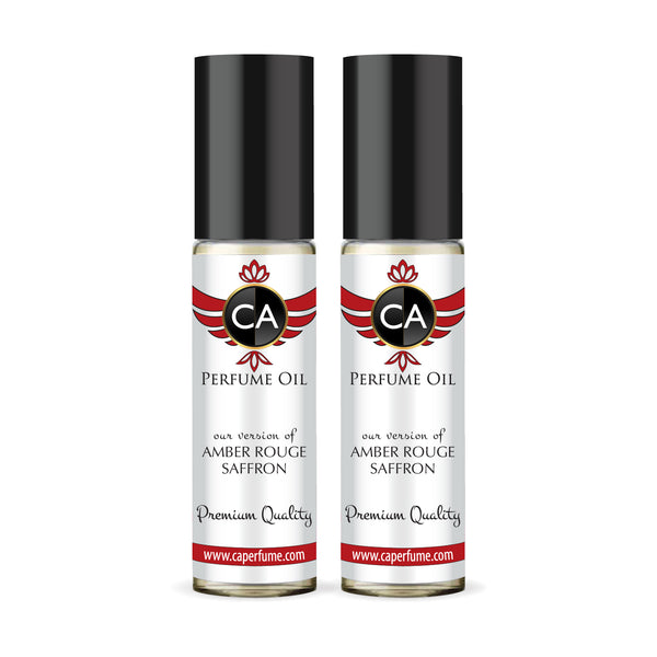 CA Perfume Amber Rouge Saffron Perfume Oil Body Roll-on Layering Set spray and oil