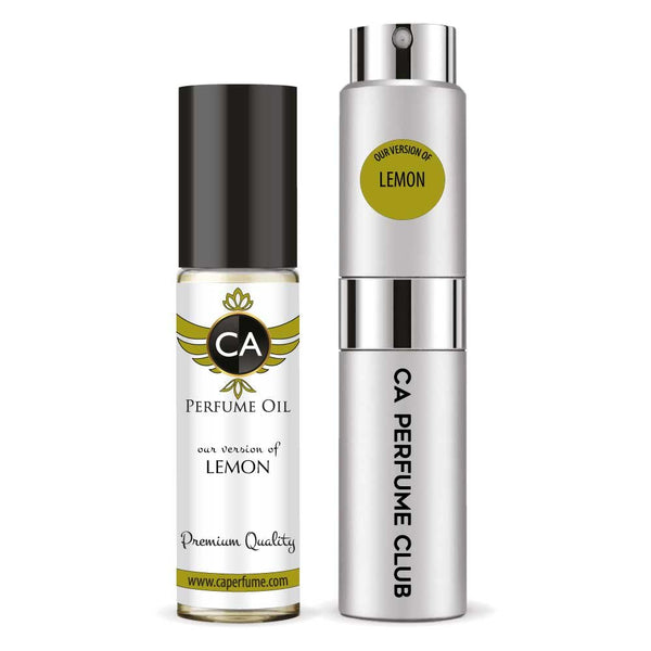 133- Lemon Duo Set  Fragrance Oil and Perfume Spray Bundle