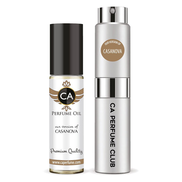 595- Casanova Duo Set Fragrance Oil and Perfume Spray Bundle