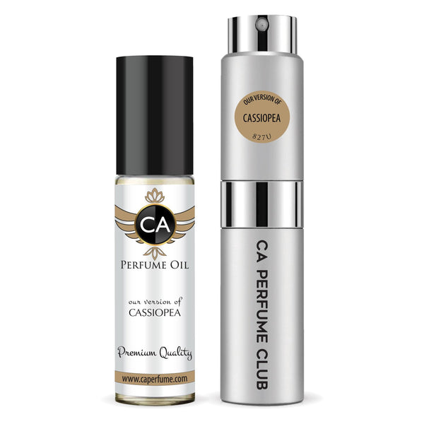 827- Cassiopea Duo Set  Fragrance Oil and Perfume Spray Bundle