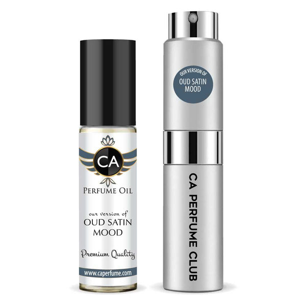 232- Oud Satin Mood Duo Set Fragrance Oil and Perfume Spray Bundle