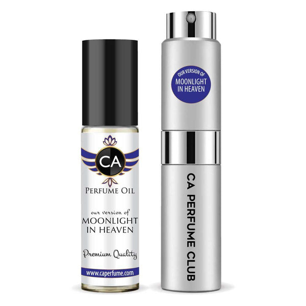 356- Moonlight In Heaven Duo Set Fragrance Oil and Perfume Spray Bundle