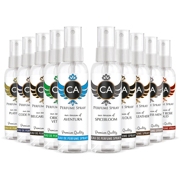 CA Perfume Top 10 Perfume Sprayer Men Set-2 - 2 Fl Oz/60 ml Eau de Parfum 50ml spray