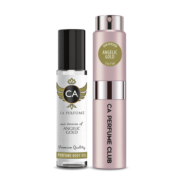 Angelic Gold LongWear set, perfume oil and spray, a Victoria's Secret Angel Gold dupe