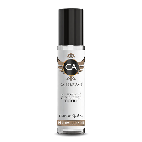 Gold Rose Oudh 10ml perfume oil, a rose oud Tiziana Terenzi inspired roll-on, unisex
