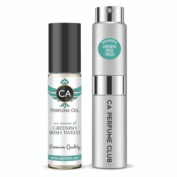 CA Perfume Greenish Irish Tweed Layering Set spray and oil