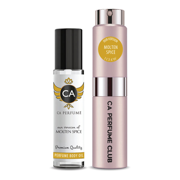 YSL Opium alternative layering duo: Molten Spice 10 ml oil with 8 ml spray