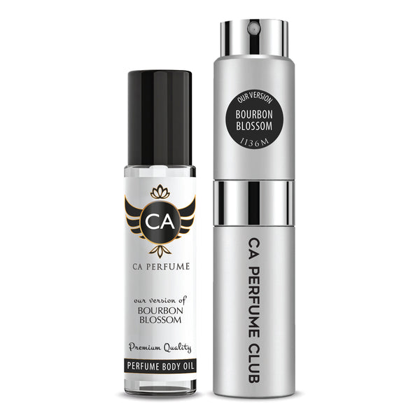 Layering set of Bourbon Blossom oil and EDP spray, a long-lasting YSL MYSLF Le Parfum dupe